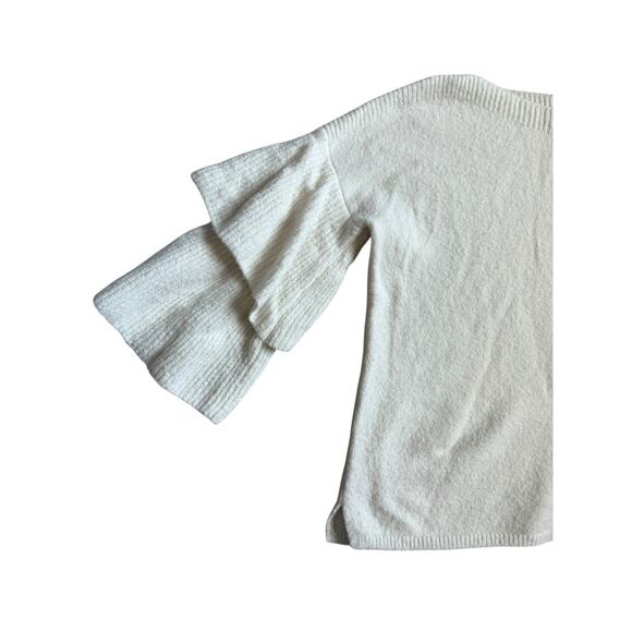 Madewell‎ Layered Sleeve Pullover Coziest Yarn Sweater Antique Cream Size XS - Picture 10 of 12